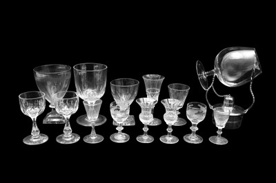 Lot 586 - A GROUP OF DRINKING GLASSES, MAINLY 19TH CENTURY