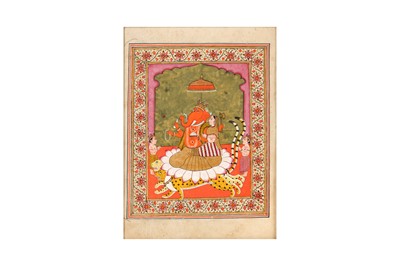 Lot 82 - THREE 19TH-20TH CENTURY INDIAN PAINTINGS OF GANESH