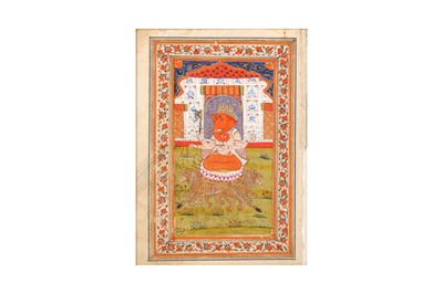 Lot 82 - THREE 19TH-20TH CENTURY INDIAN PAINTINGS OF GANESH