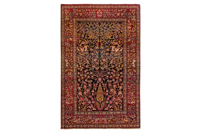 Lot 67 - A VERY FINE  ANTIQUE ISFAHAN RUG, CENTRAL PERSIA