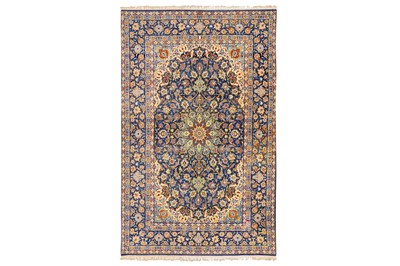 Lot 97 - AN EXTREMELY FINE PART SILK ISFAHAN RUG, CENTRAL PERSIA
