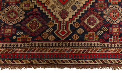 Lot 91 - AN ANTIQUE QASHQAI RUG, SOUTH-WEST PERSIA