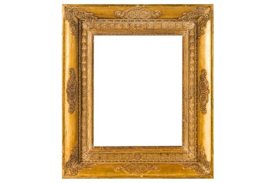 Lot 168 - FRENCH LOUIS XVIII RESTORATION GILDED COMPOSITION FRAME