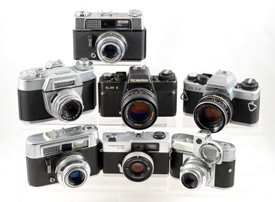 Lot 176 - A Group of Voigtlander & Rollei 35mm Cameras.