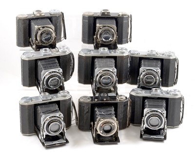 Lot 1112 - Collection of Eight Kodak Duo 620 Folding Cameras.