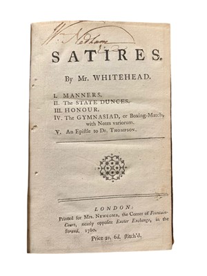 Lot 51 - Whitehead.  Satires. 1760