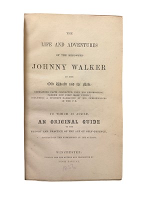 Lot 31 - Boxing The life and adventures of the renowned Johnny Walker [1857]