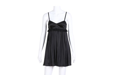 Lot 153 - Dolce & Gabbana Black Silk Babydoll Dress - Size 36