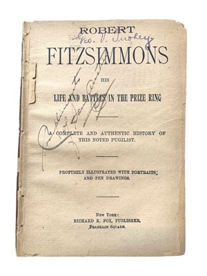 Lot 41 - Fitzsimmons. His Life and Battles in the Prize Ring…, NY 1897