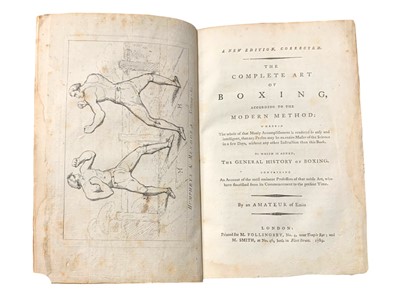 Lot The Complete Art of Boxing according to the Modern Method... 1789