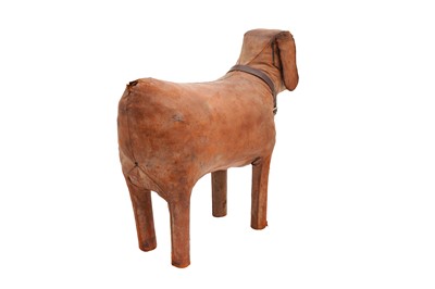 Lot 372 - A MID-CENTURY CONTINENTAL DOG SHAPED FOOTSTOOL