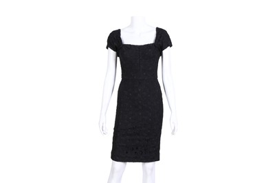 Lot 139 - Dolce & Gabbana Black Wool Embroidered Dress - Size 38
