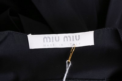 Lot 149 - Miu Miu Black Poplin Pleat Sundress - Size 38