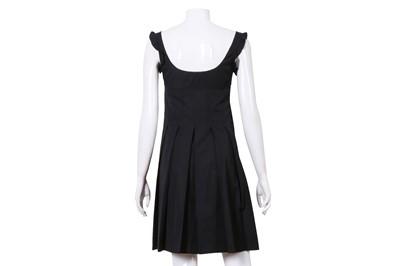 Lot 149 - Miu Miu Black Poplin Pleat Sundress - Size 38