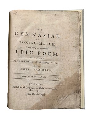 Lot 52 - Whitehead. The Gymnasiad, 1744