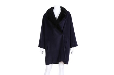 Lot 196 - Yves Saint Laurent Blue Cashmere Short Coat