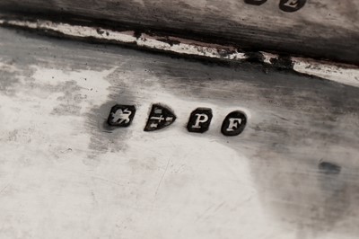 Lot 79 - A late 19th century German sterling silver shoe box, Hanau by Neresheimer, import marks for Chester 1898 by Berthold Muller