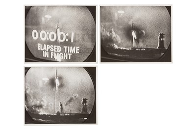 Lot 1171 - TELEVISED NASA ROCKET LAUNCH, c1960.