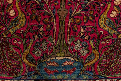 Lot 58 - A FINE MESHED RUG, NORTH-EAST PERSIA