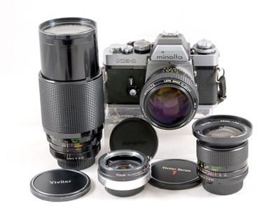 Lot 130 - Minolta XE-1 Outfit with 58mm f1.2 Rokkor Lens