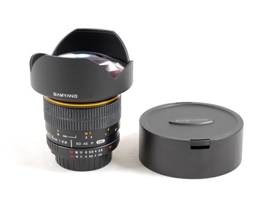 Lot 222 - Samyang 14mm f2.8 Ultra Wide Angle Lens, Nikon Manual Focus Fit.