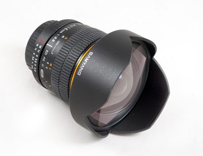 Lot 222 - Samyang 14mm f2.8 Ultra Wide Angle Lens, Nikon Manual Focus Fit.