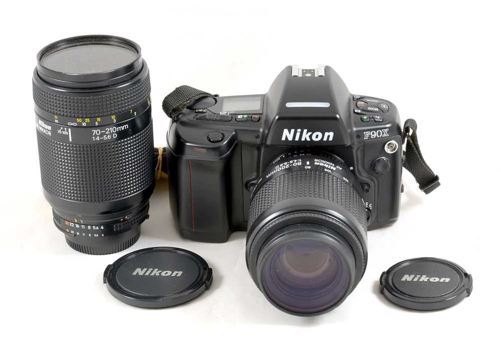 Lot 163 - Nikon F90X AF Film Camera & Lenses.