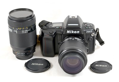 Lot 1053 - Nikon F90X AF Film Camera & Lenses.