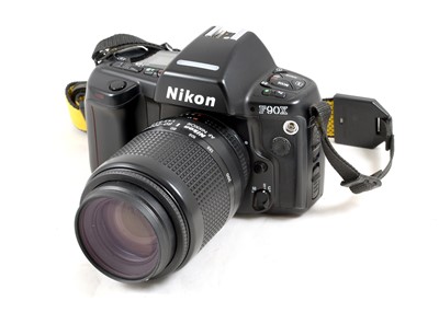 Lot 163 - Nikon F90X AF Film Camera & Lenses.