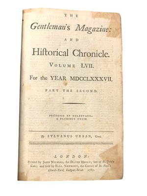 Lot 12 - American Constitution: Sylvanus Urban [Edward Cave], The Gentleman’s Magazine, 1787