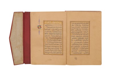 Lot 23 - AN ILLUMINATED QUR’AN, OTTOMAN, DATED 1228AH (1813AD)