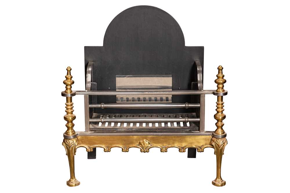 Lot 403 - A GEORGE II STYLE FIRE GRATE, LATE 20TH CENTURY