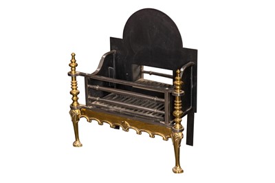 Lot 403 - A GEORGE II STYLE FIRE GRATE, LATE 20TH CENTURY