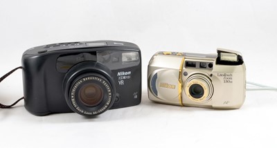 Lot 1054 - Nikon Zoom 700 VR & Lite Touch Zoom 130ED Compact Film Cameras.
