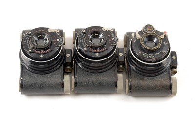 Lot 47 - Group of Three Nagel Ranca 127 Format Cameras.