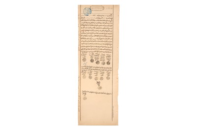 Lot 28 - A 19TH CENTURY EGYPTIAN ISLAMIC WEDDING CONTRACT