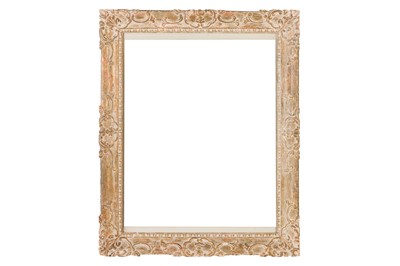 Lot 166 - A LOUIS XIV STYLE CARVED AND GILDED FRAME With...