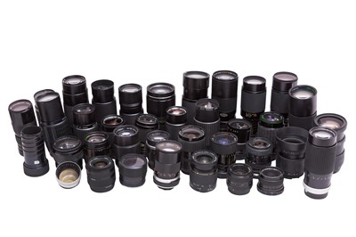 Lot 115 - A Large Quantity of Manual Focus Aftermarket Lenses