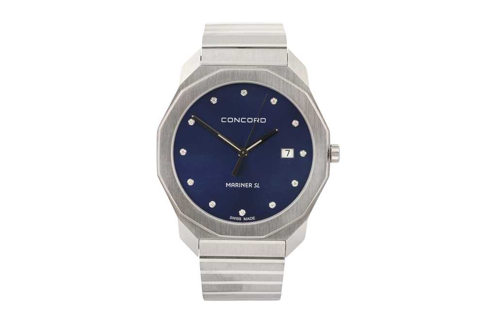 Lot 414 - CONCORD MARINER SL BRACELET WATCH