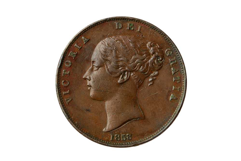 Lot 129 - VICTORIA (1837 - 1901), 1858/7 PENNY.