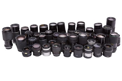 Lot 46 - A Box of Miscellaneous 35mm Camera Lenses