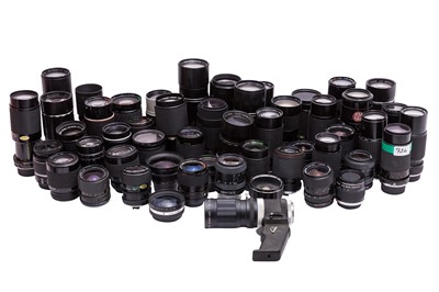 Lot 45 - A Box of Miscellaneous Camera Lenses.