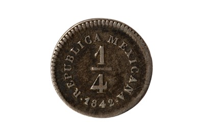Lot 77 - MEXICO, 1842 MO LR 1/4 REAL.