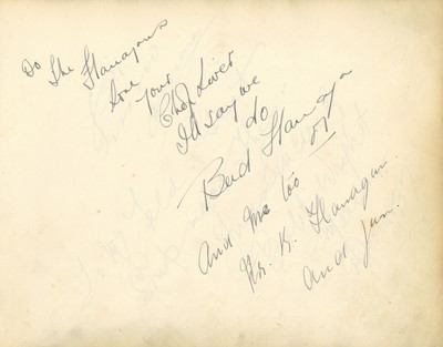 Lot 90 - Autograph Album.- Vintage Entertainers