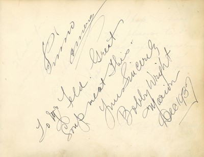 Lot 90 - Autograph Album.- Vintage Entertainers