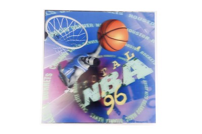 Lot 13 - 3D Lenticular Design Poster for Playstation Basketball Game Total NBA 96