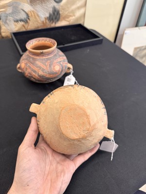 Lot 276 - TWO NEOLITHIC PAINTED POTTERY JARS