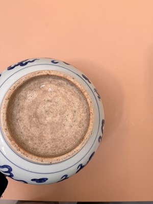 Lot 463 - A CHINESE BLUE AND WHITE JARDINIÈRE