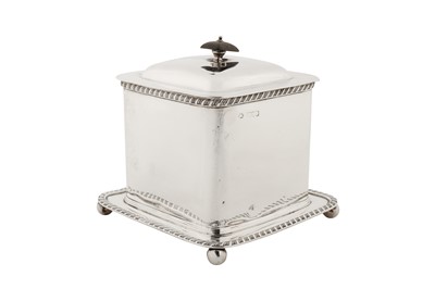 Lot 333 - A Victorian sterling silver biscuit box, London 1898 by William Hutton and Sons