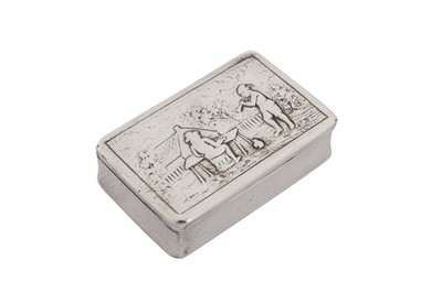 Lot 5 - A William IV sterling silver snuff box, London 1835 by Charles Rawlings and William Summers